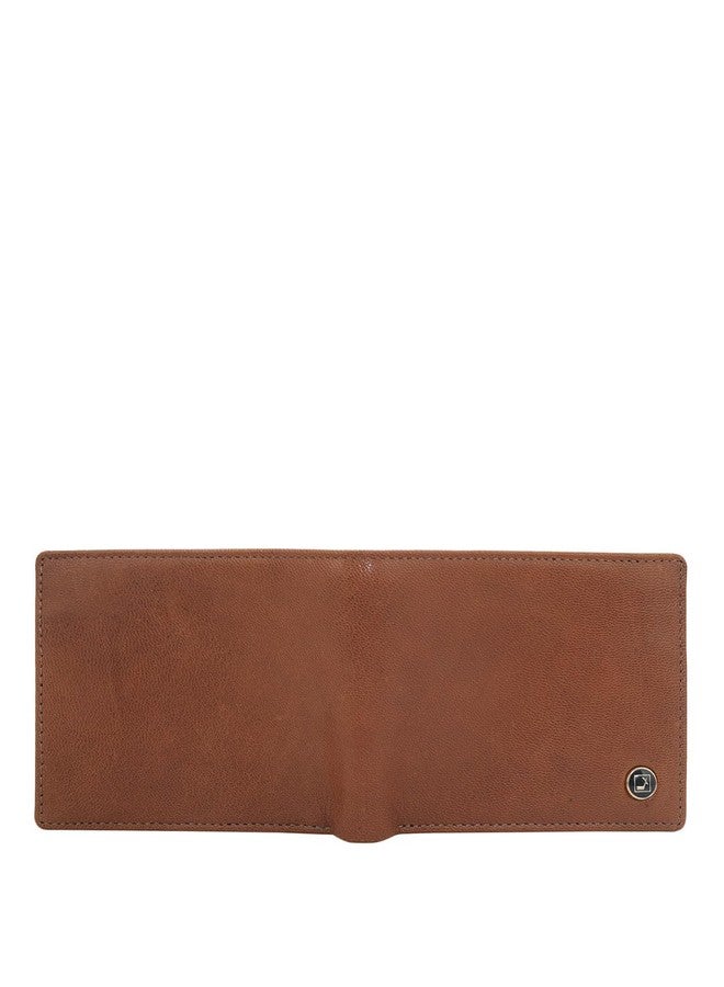 Da Milano RFID Protected Leather Wallet for Men with Card Slot - Brown - Image 4